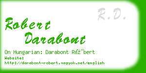 robert darabont business card